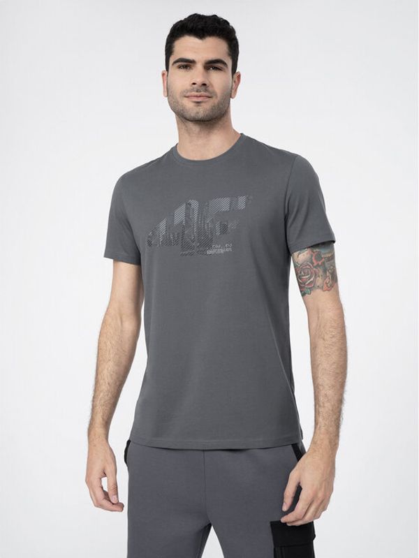 4F 4F Тишърт 4FSS23TTSHM309 Сив Regular Fit