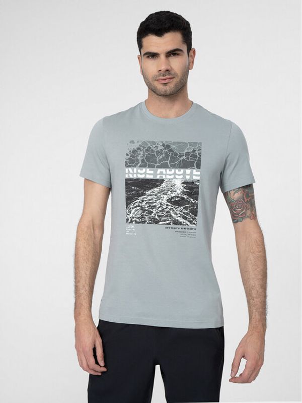 4F 4F Тишърт 4FSS23TTSHM490 Сив Regular Fit