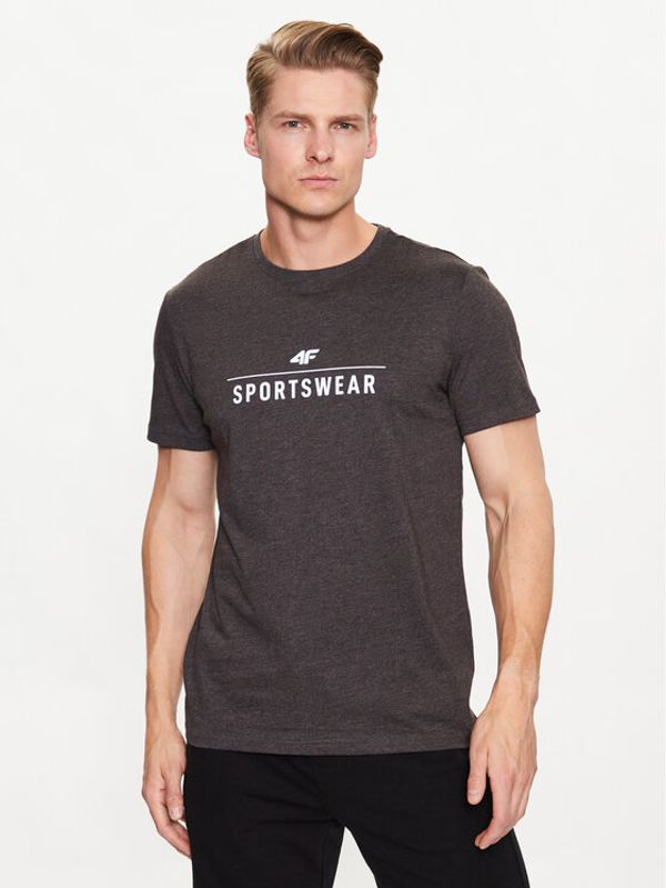 4F 4F Тишърт 4FSS23TTSHM539 Сив Regular Fit