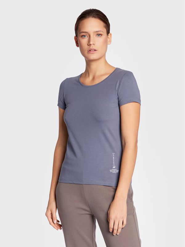 4F 4F Тишърт H4Z22-TSD020 Сив Slim Fit