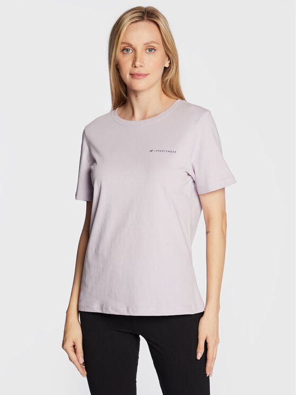 4F 4F Тишърт H4Z22-TSD025 Виолетов Regular Fit