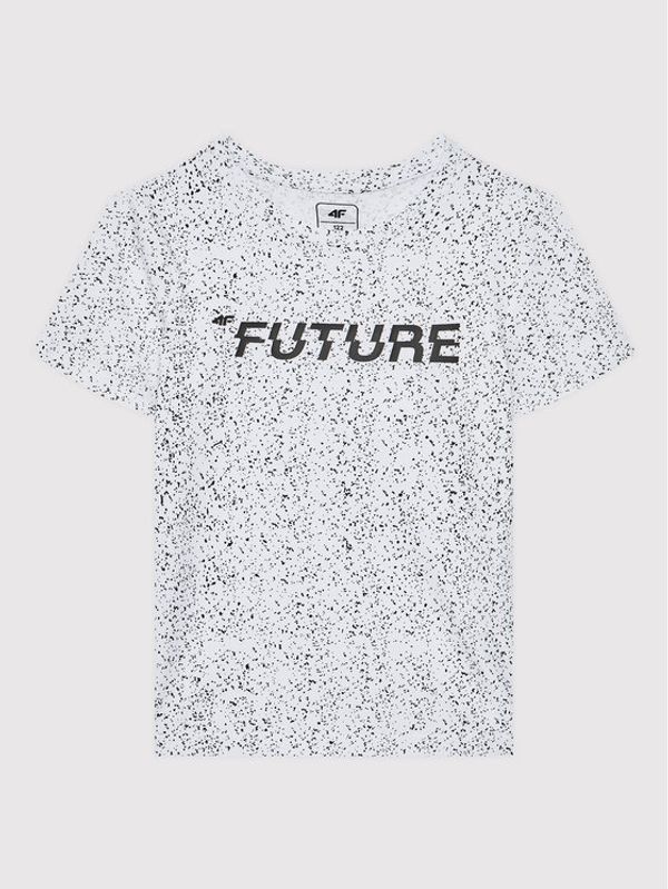 4F 4F Тишърт HJL22-JTSM008 Бял Regular Fit