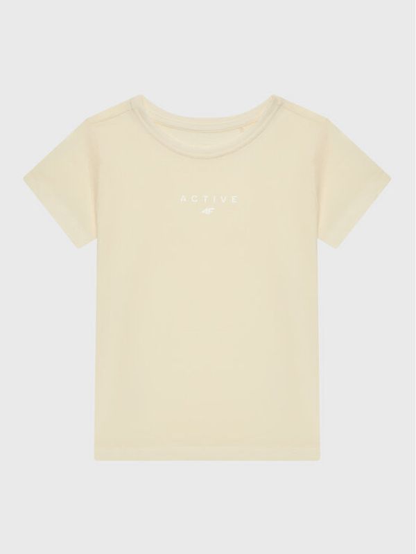 4F 4F Тишърт HJZ22-JTSD002 Бежов Regular Fit