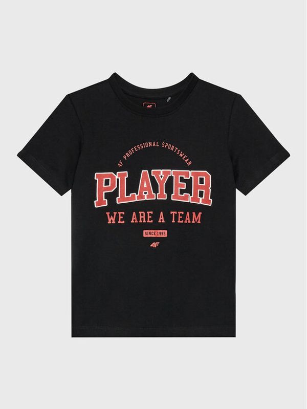 4F 4F Тишърт HJZ22-JTSM007 Черен Regular Fit