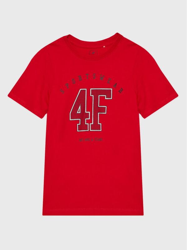 4F 4F Тишърт HJZ22-JTSM008 Червен Regular Fit