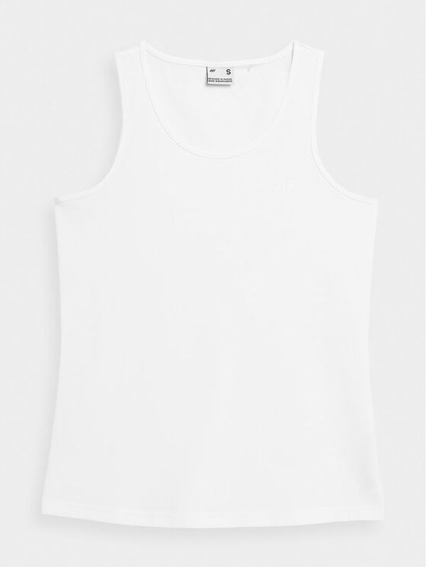 4F 4F топ 4FSS23TTSHF581 Бял Regular Fit