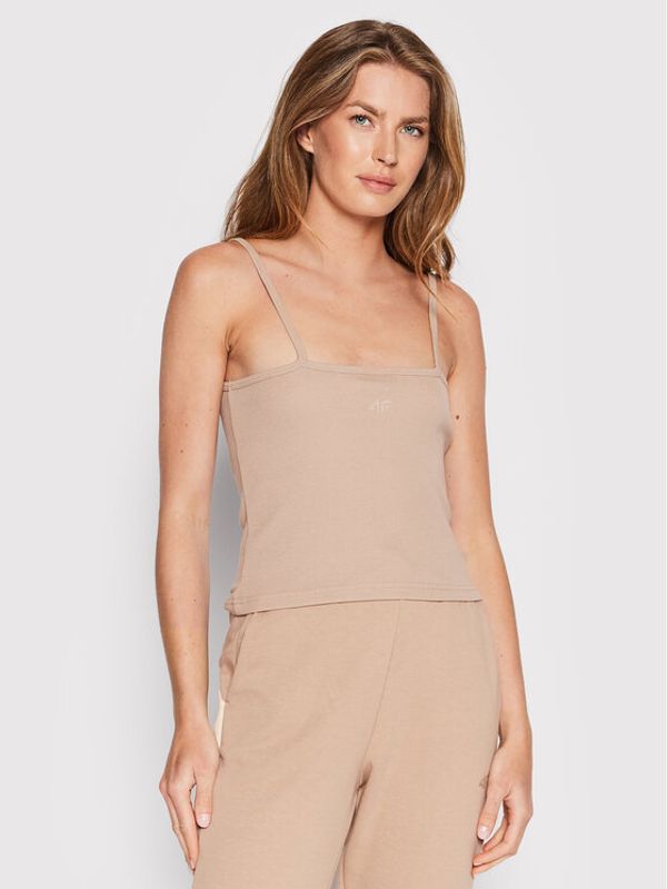 4F 4F топ H4L22-TSD058 Кафяв Slim Fit