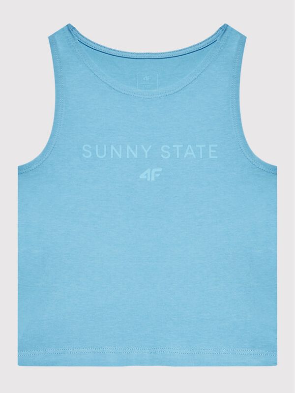 4F 4F топ HJL22-JTSD012 Син Regular Fit