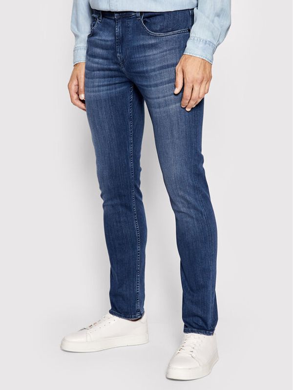 7 For All Mankind 7 For All Mankind Дънки Slimmy Tapered JSMXA230BD Син Slim Fit