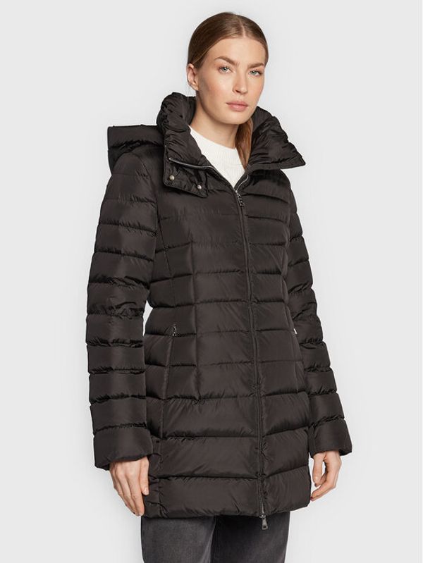 Add Add Пухено яке 6AW002 Черен Slim Fit