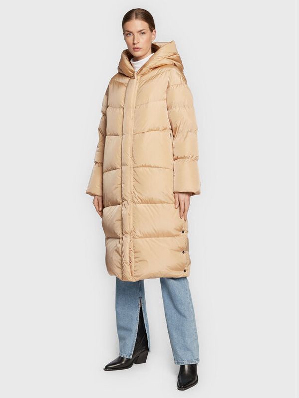 Add Add Пухено яке 6AW008 Бежов Regular Fit