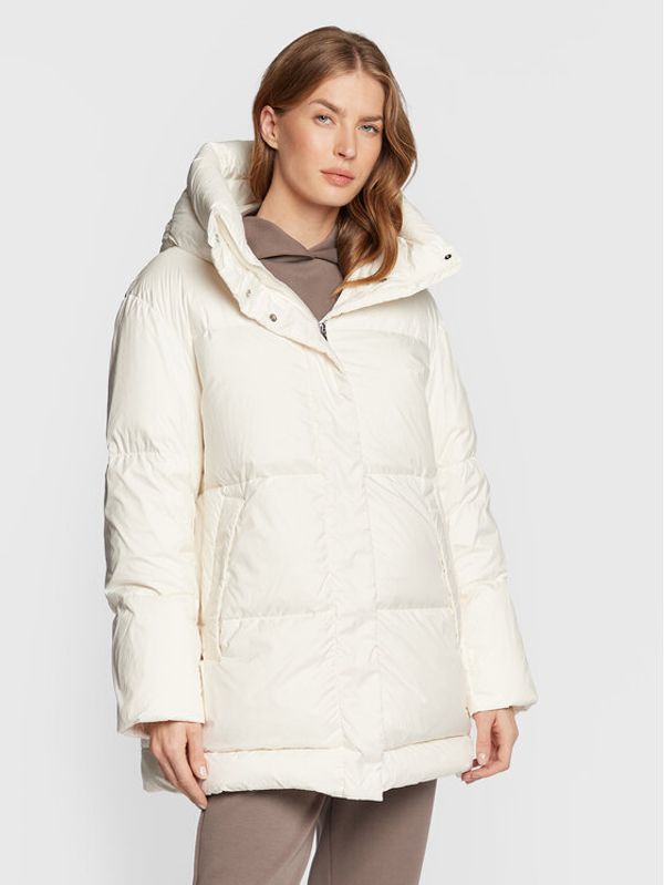 Add Add Пухено яке 6AW445 Бял Regular Fit