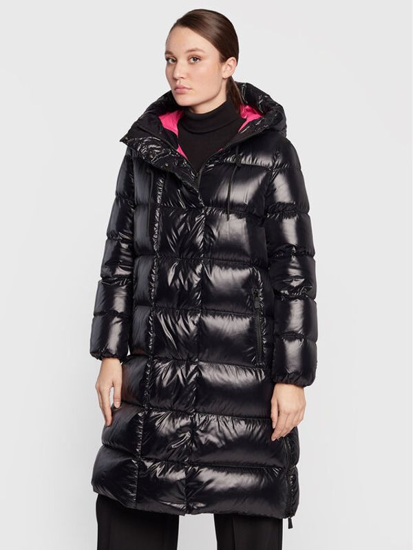 Add Add Пухено яке 6AW775 Черен Regular Fit