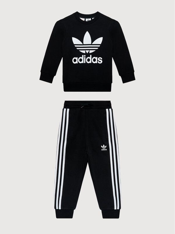 adidas adidas Анцуг adicolor Crew Set H25250 Черен Regular Fit