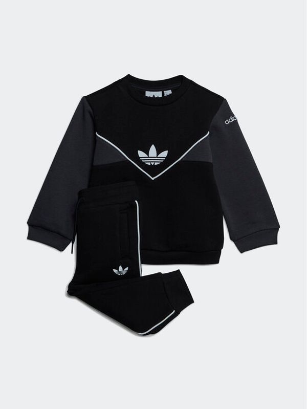 adidas adidas Анцуг Adicolor Crew Set IC9113 Черен Regular Fit