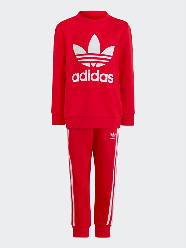 adidas adidas Анцуг Adicolor Crew Set IC9155 Червен Regular Fit