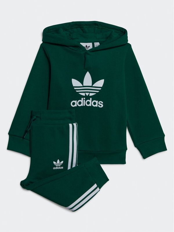 adidas adidas Анцуг Adicolor Hoodie Set IB8630 Зелен Regular Fit