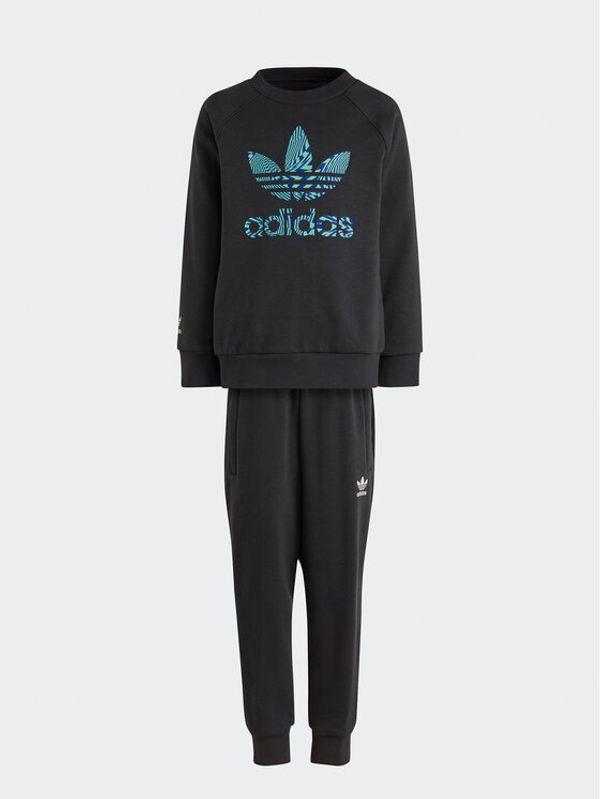 adidas adidas Анцуг adidas Rekive Crew Set IC3056 Сив Regular Fit