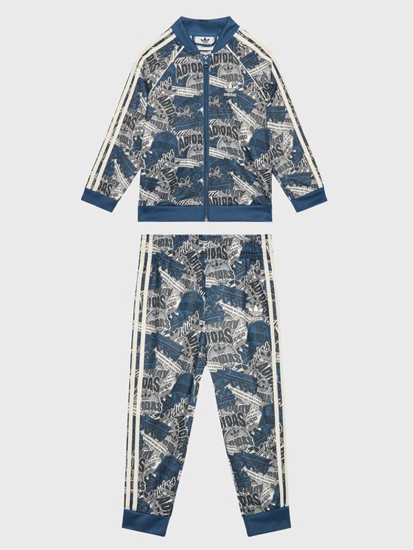 adidas adidas Анцуг Allover Print HK0402 Тъмносин Regular Fit