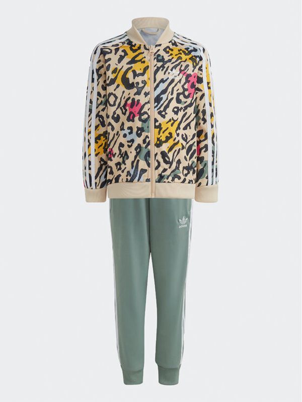 adidas adidas Анцуг Animal Print SST Set IB8578 Бежов Regular Fit