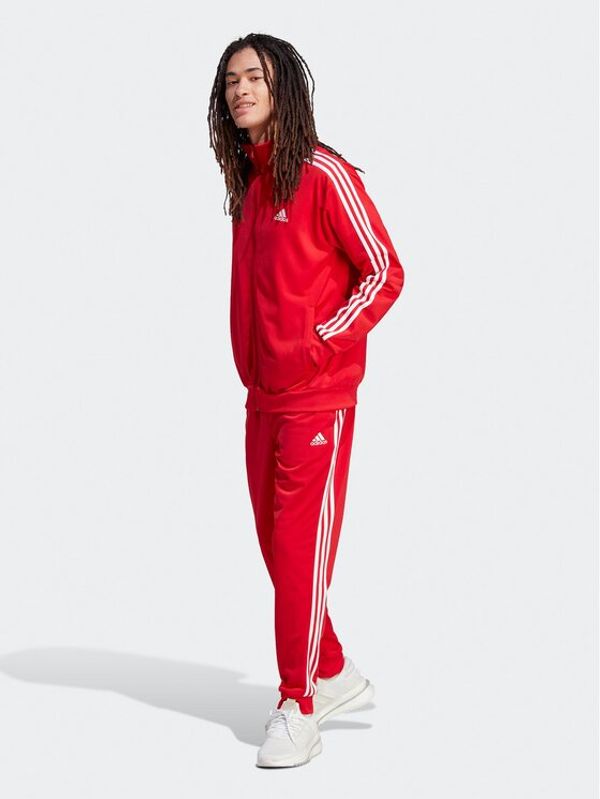 adidas adidas Анцуг Basic 3-Stripes IJ6056 Червен Regular Fit