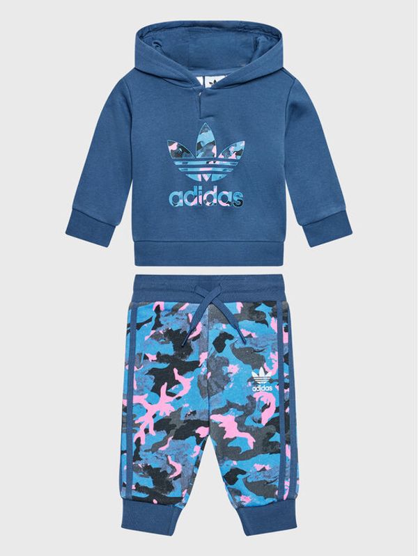 adidas adidas Анцуг Camo HK0319 Син Regular Fit