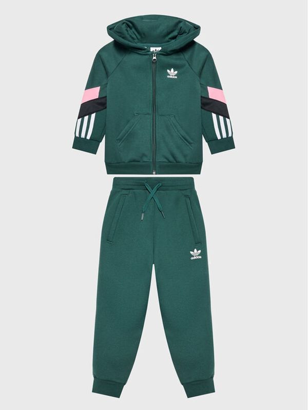 adidas adidas Анцуг Full-Zip HL6861 Зелен Regular Fit