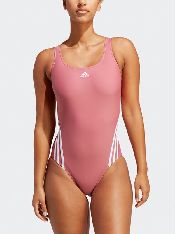 adidas adidas Бански костюм adidas 3-Stripes Swimsuit IB5993 Розов