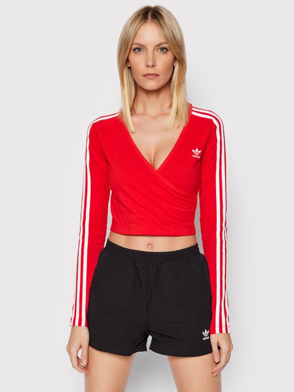 adidas adidas Блуза HC2042 Червен Regular Fit