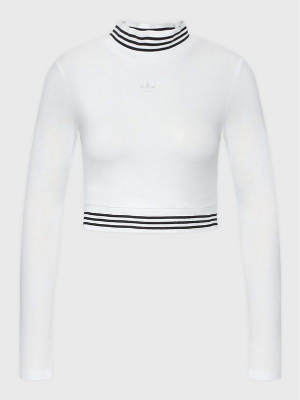 adidas adidas Блуза HM1538 Бял Slim Fit