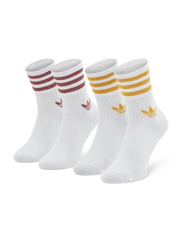 adidas adidas Чорапи дълги дамски Mid Cut Glt Sck HC9563 Бял