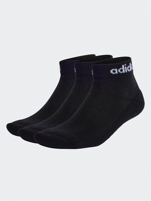 adidas adidas Чорапи къси унисекс Linear Ankle Socks Cushioned Socks 3 Pairs IC1303 Черен