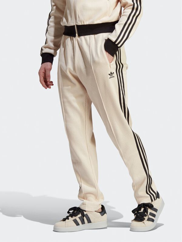 adidas adidas Долнище анцуг Adicolor Classics Waffle Beckenbauer Joggers HR3308 Бежов Slim Fit
