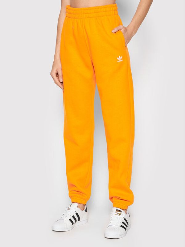 adidas adidas Долнище анцуг adicolor Essentials Fleece HF7511 Оранжев Regular Fit