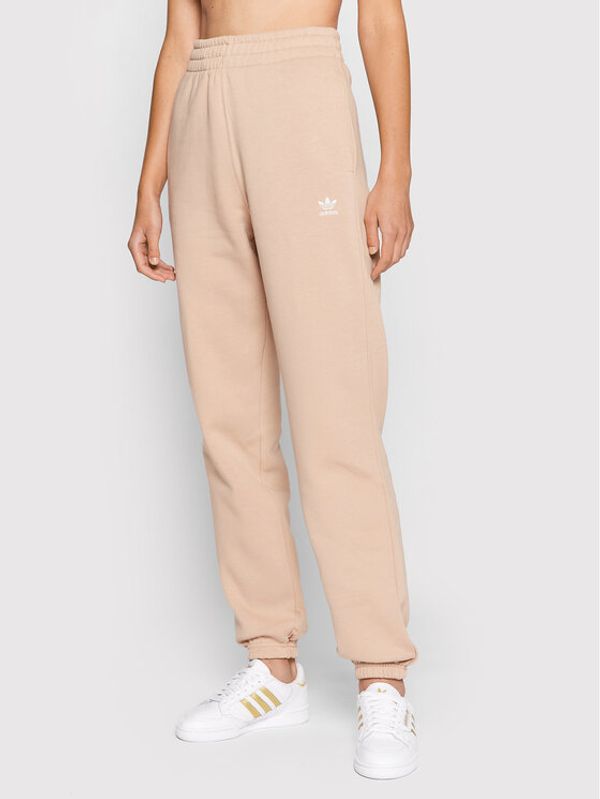 adidas adidas Долнище анцуг adicolor Essentials Fleece HJ7865 Бежов Regular Fit