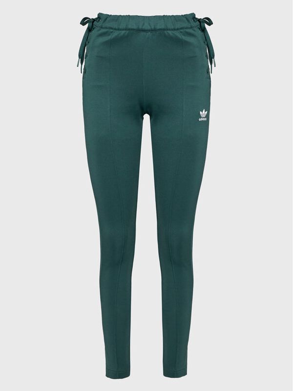 adidas adidas Долнище анцуг Always Original Laced HK5083 Зелен Slim Fit
