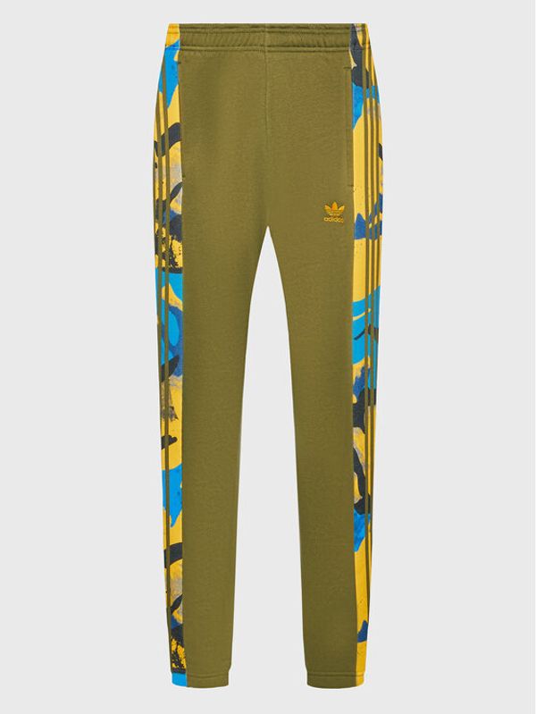 adidas adidas Долнище анцуг Camo Series HK2807 Зелен Regular Fit