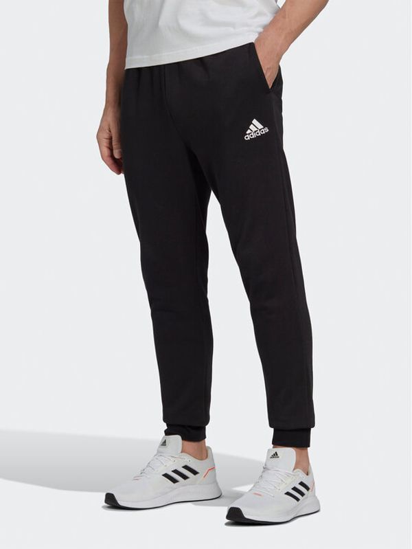 adidas adidas Долнище анцуг Essentials Fleece Regular Tapered Joggers HL2236 Черен Regular Fit