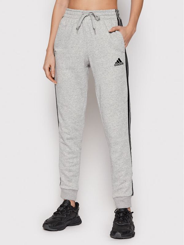 adidas adidas Долнище анцуг Essentials French Terry GK8889 Сив Regular Fit