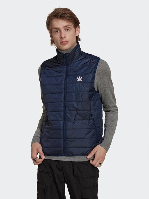 adidas adidas Елек Padded Stand Collar Puffer Vest HL9216 Син Regular Fit