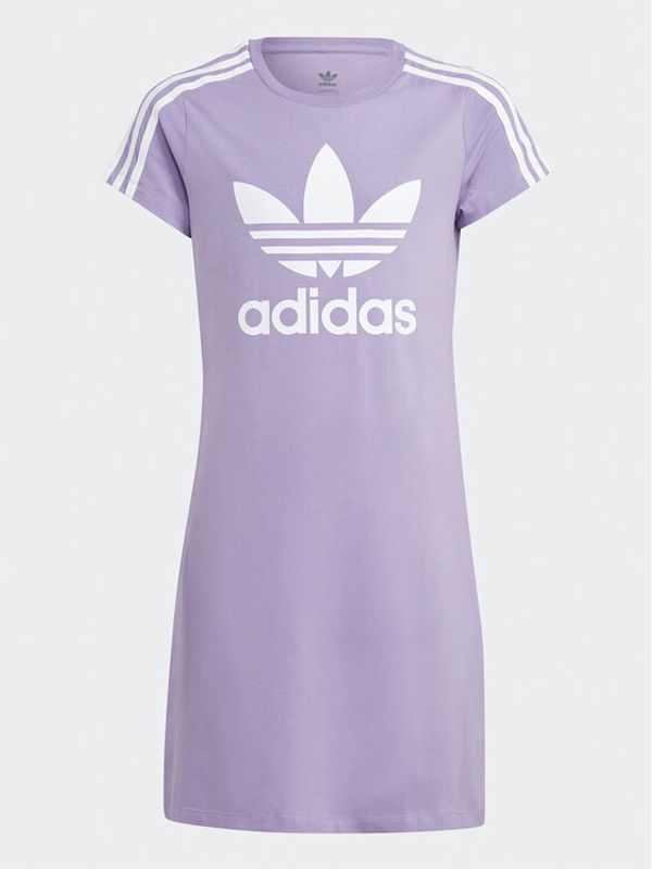 adidas adidas Ежедневна рокля Adicolor Dress IC3112 Виолетов Slim Fit