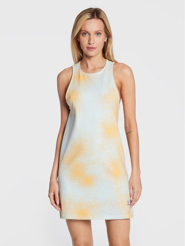 adidas adidas Ежедневна рокля Allover Print HL9040 Син Relaxed Fit