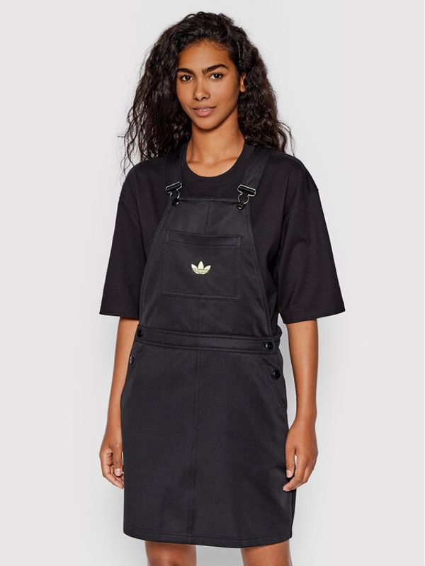 adidas adidas Ежедневна рокля Dungaree HB9458 Черен Regular Fit