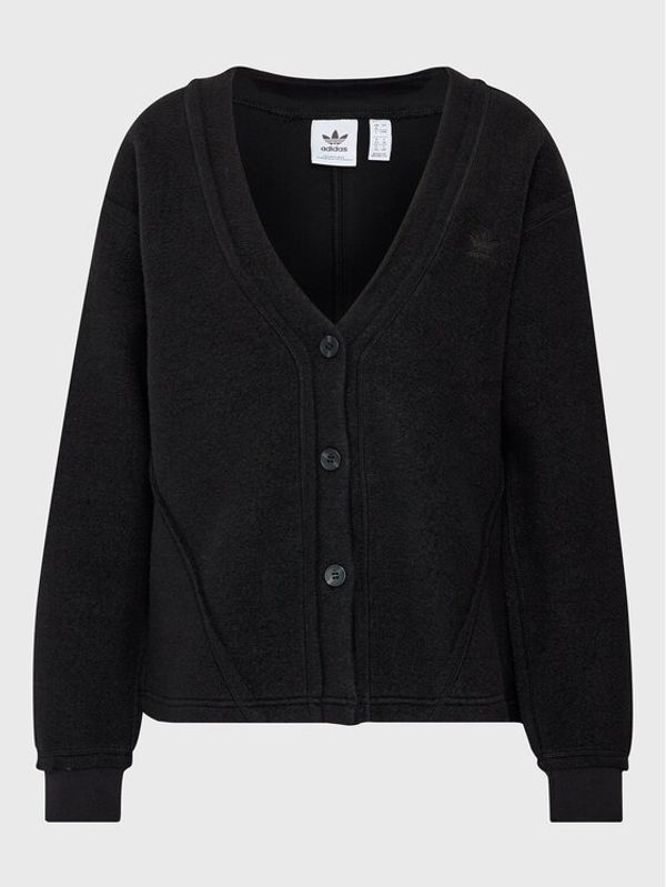 adidas adidas Кардиган HL9166 Черен Relaxed Fit