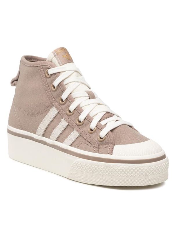 adidas adidas Кецове Nizza Platform Mid W HQ6237 Кафяв