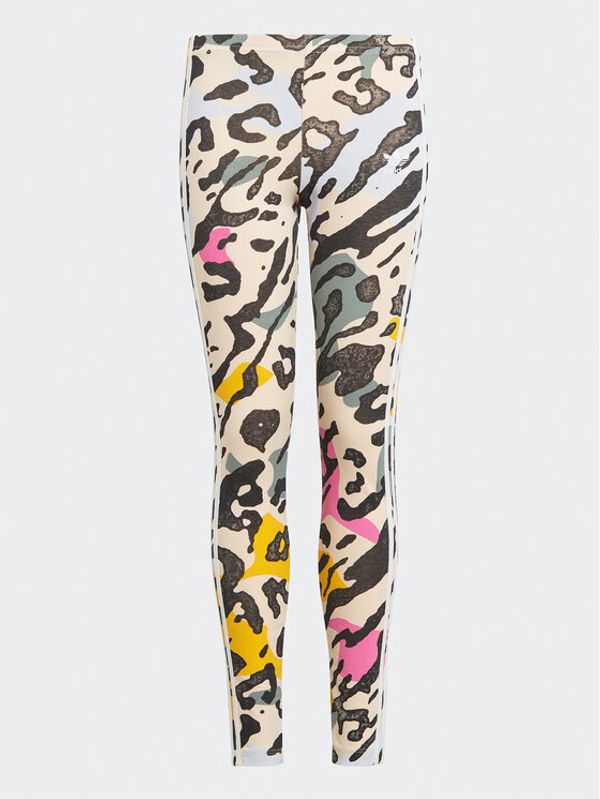 adidas adidas Клин Animal Print Leggings IB8604 Бежов