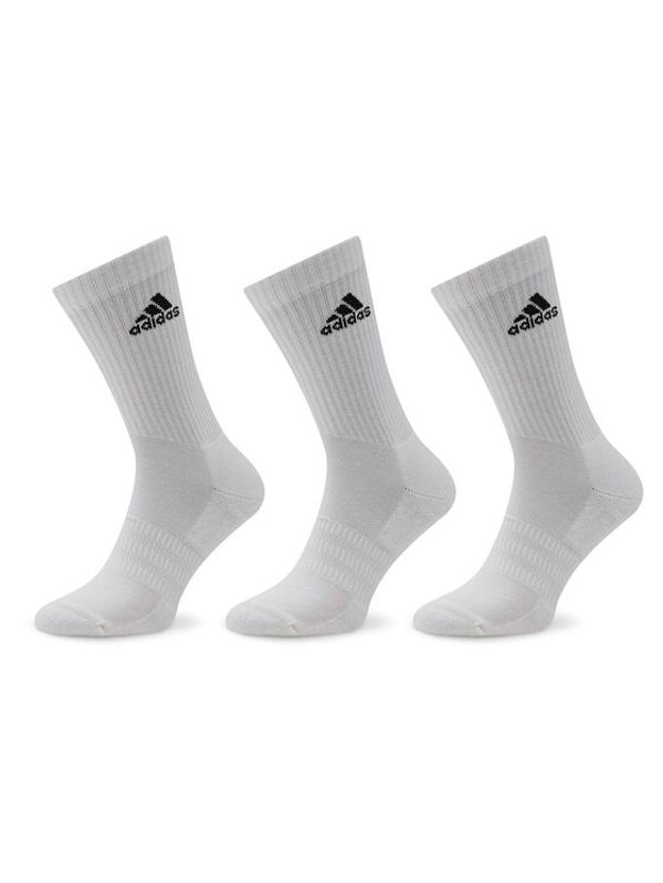 adidas adidas Комплект 3 чифта дълги чорапи мъжки Cushioned Crew HT3446 Бял