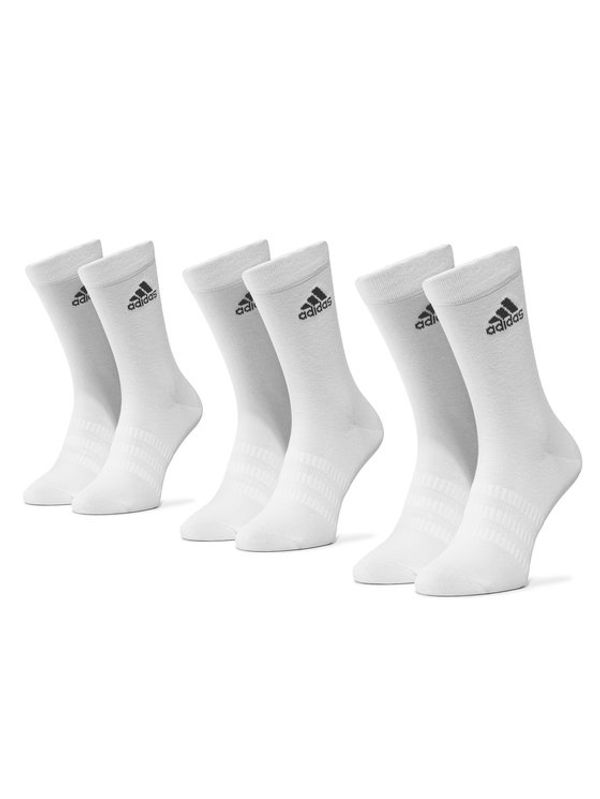 adidas adidas Комплект 3 чифта дълги чорапи мъжки Light Crew 3Pp DZ9393 Бял