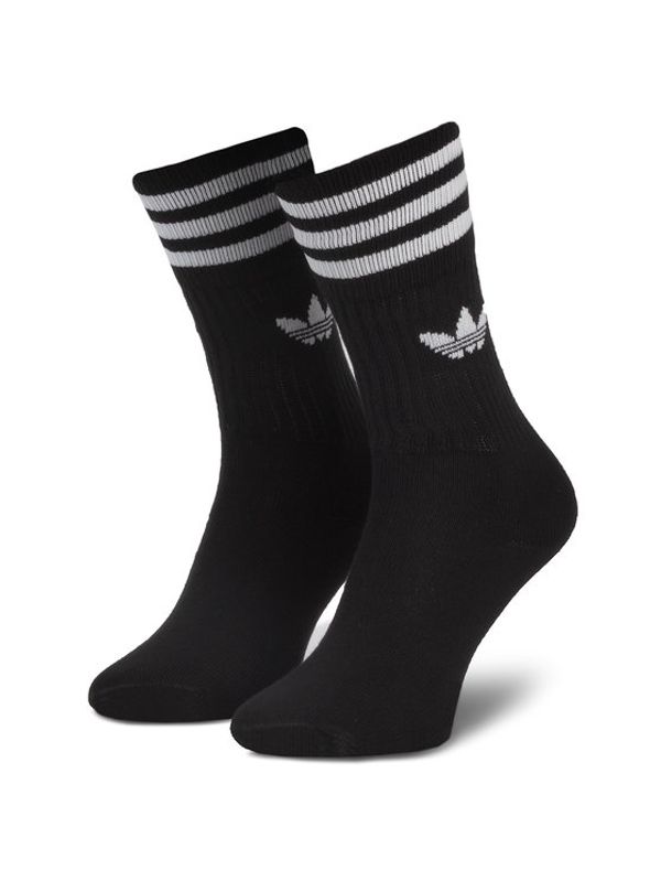 adidas adidas Комплект 3 чифта дълги чорапи мъжки Solid Crew Sock S21490 Черен
