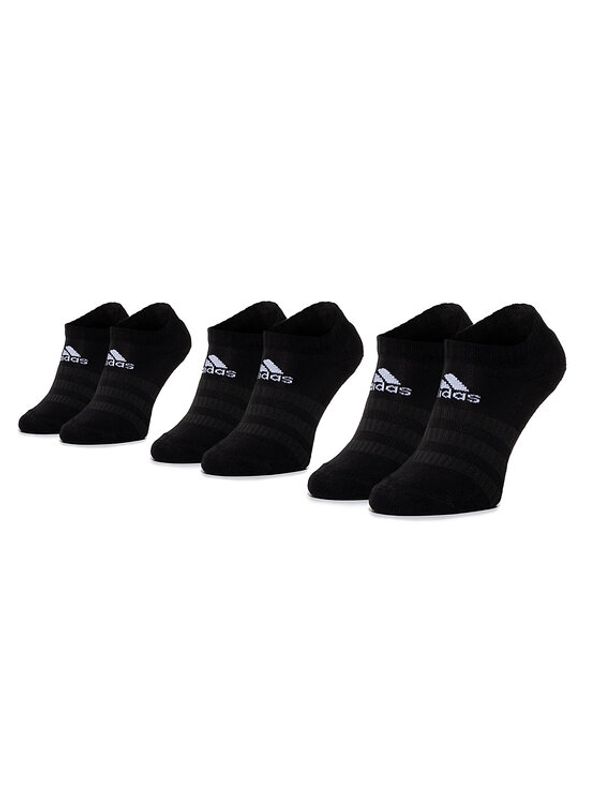 adidas adidas Комплект 3 чифта къси чорапи унисекс Cush Low 3PP DZ9385 Черен